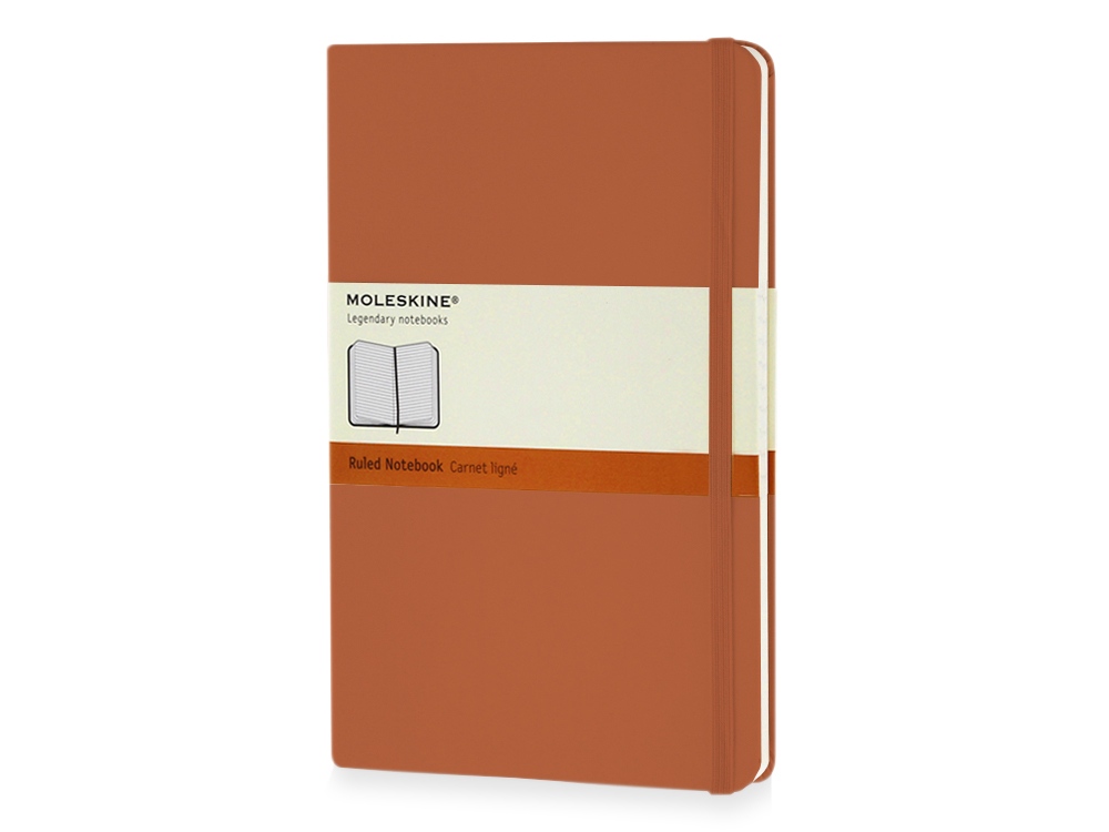 Записная книжка А5  (Large) Classic (в линейку) с логотипом Moleskine | Print Logo
