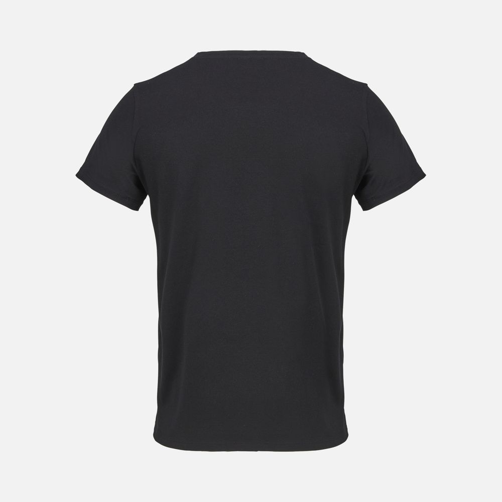 Футболка унисекс Regent с V-образным вырезом, черная, размер M