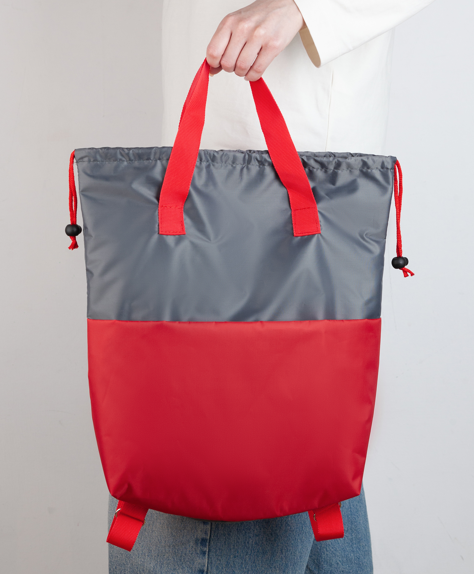 Сумка-рюкзак "Carry", серый с бирюзовым, серый с бирюзовым