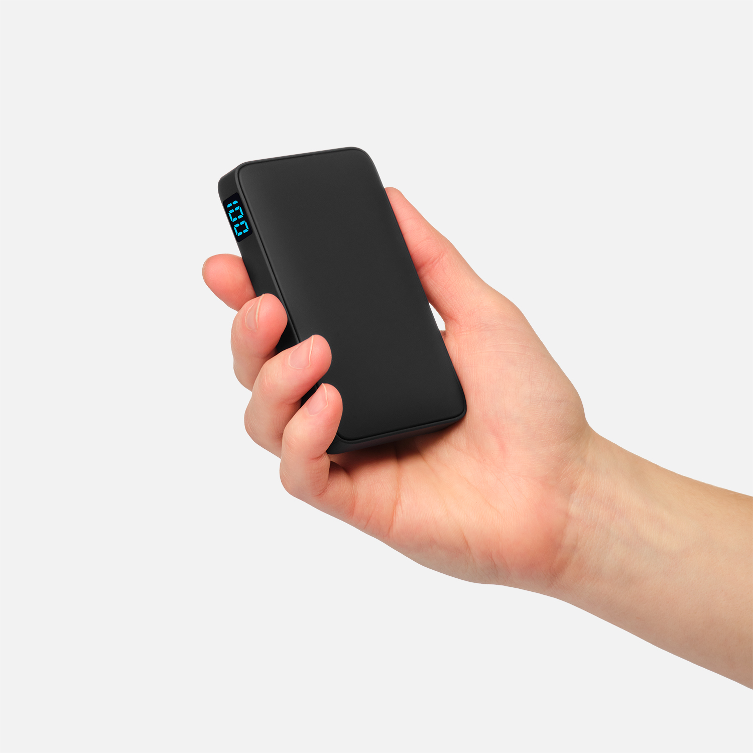 Внешний аккумулятор с подсветкой Анкор (Ancor) 5000 mAh, салатовый фото на сайте Print Logo.