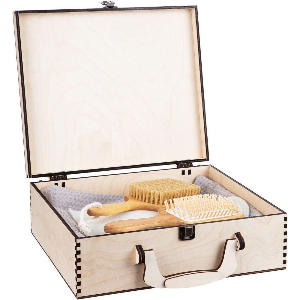 Деревянный кейс Wunderding — пример нанесения логотипа (сделано в России) | Print Logo