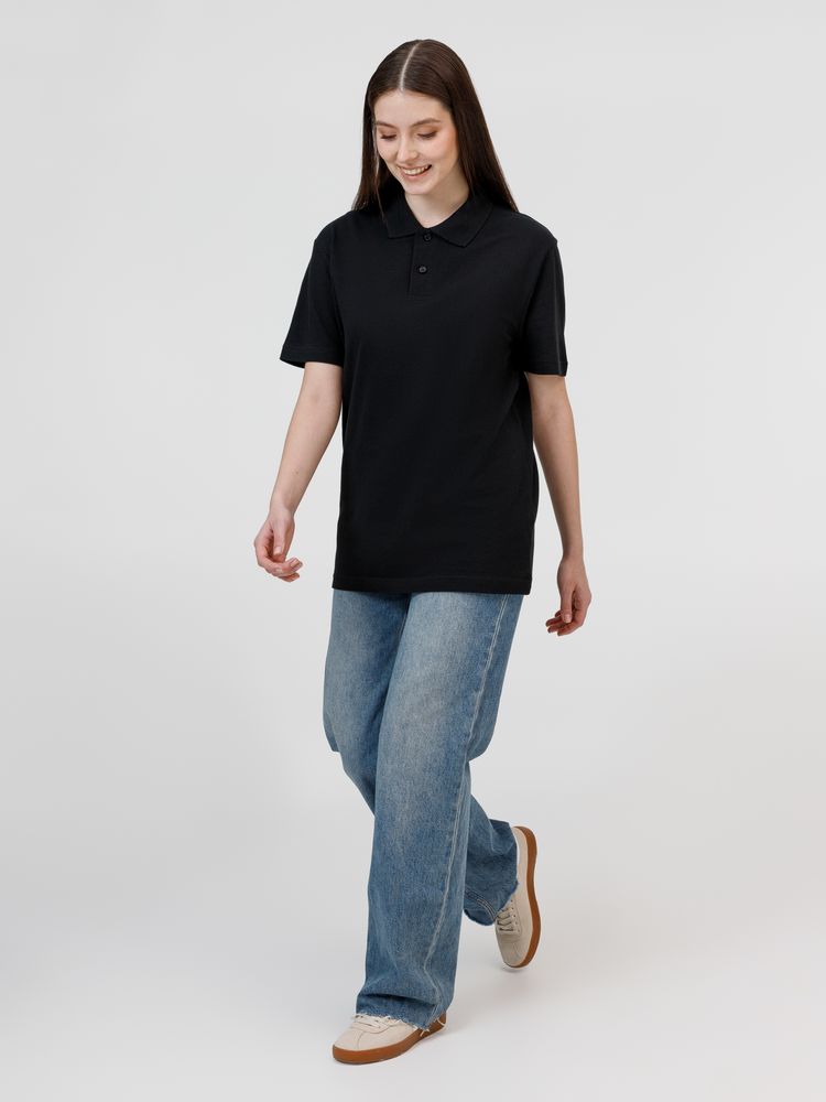 Рубашка поло унисекс Pulse, черная, размер XXL