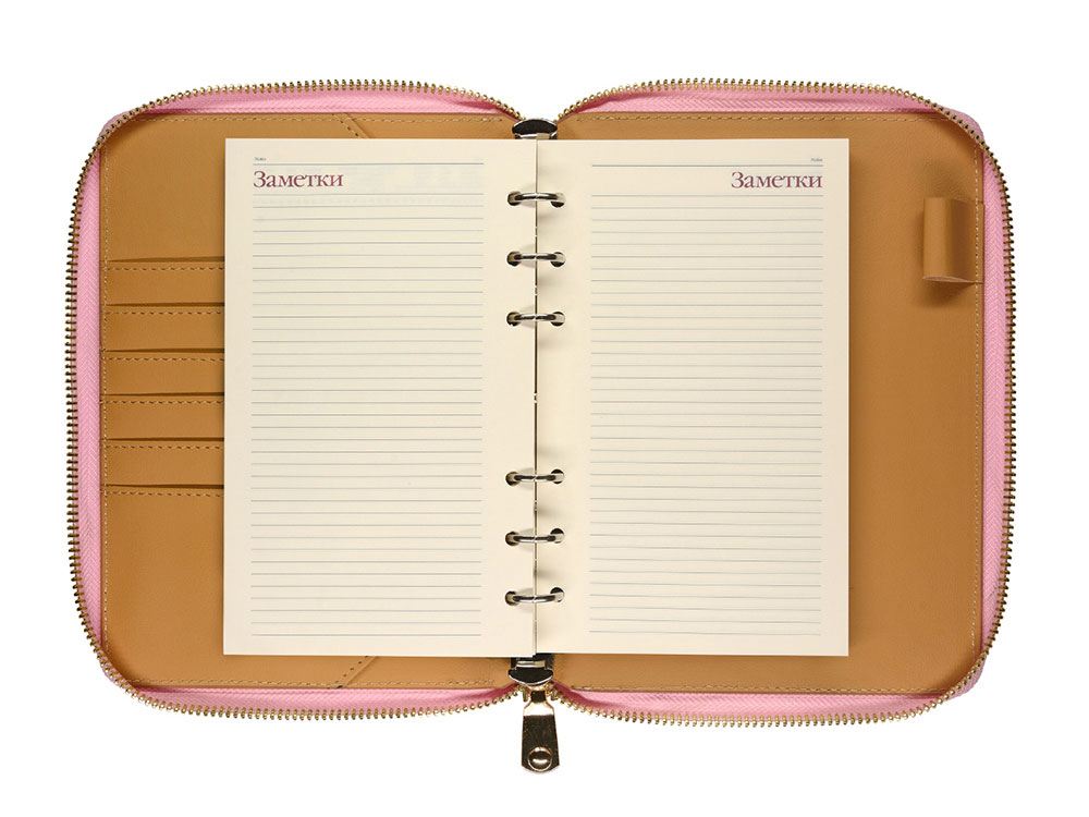 ЕЖЕДНЕВНИК недатированный А5- RIVIERA. ZEFIR (РОЗОВЫЙ ЗЕФИР) (Р)