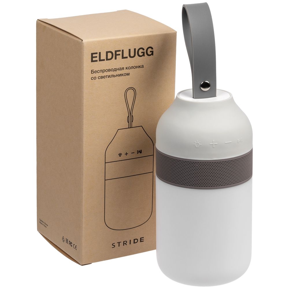 Защищенная колонка Eldflugg с кемпинговым фонарем фото на сайте Print Logo.