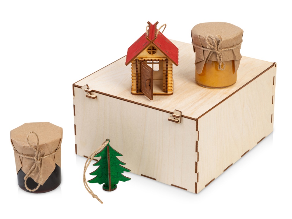 Подарочный набор Decoration Deluxe 2.0 с двумя видами варенья с логотипом  | Print Logo