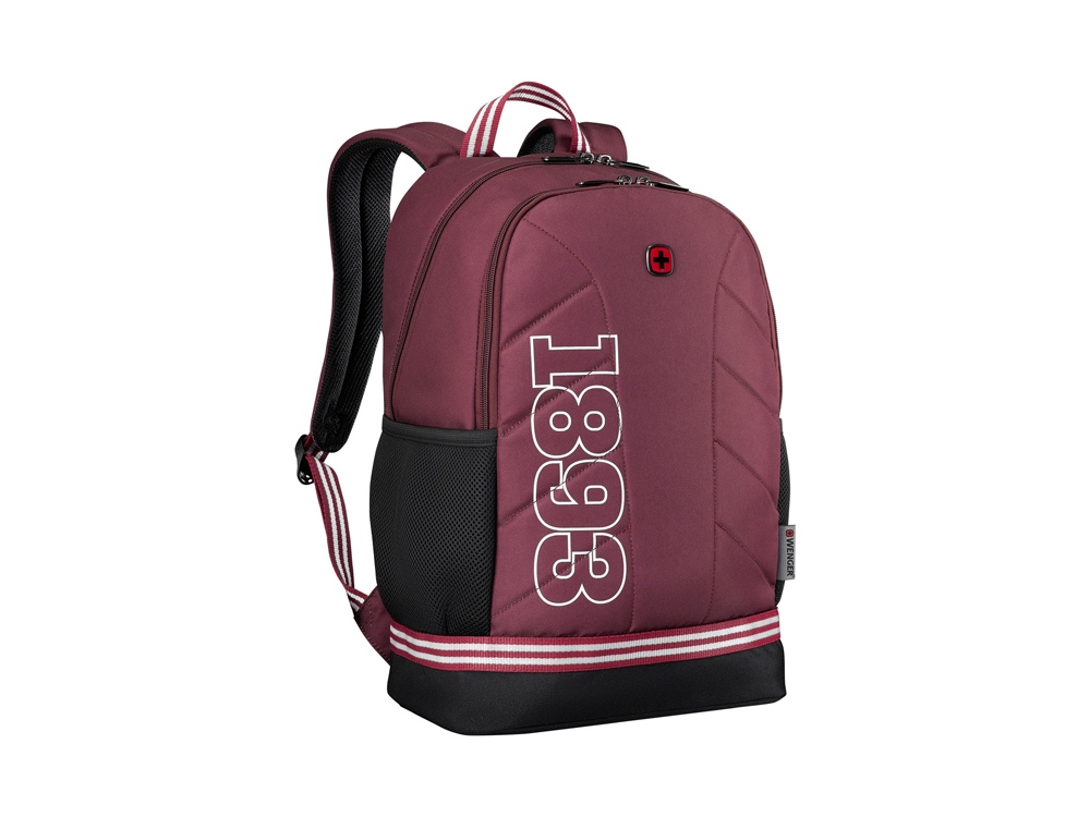 Рюкзак WENGER Collegiate Quadma 16, красный, 100% полиэстер, 33х17х43 см, 22 л