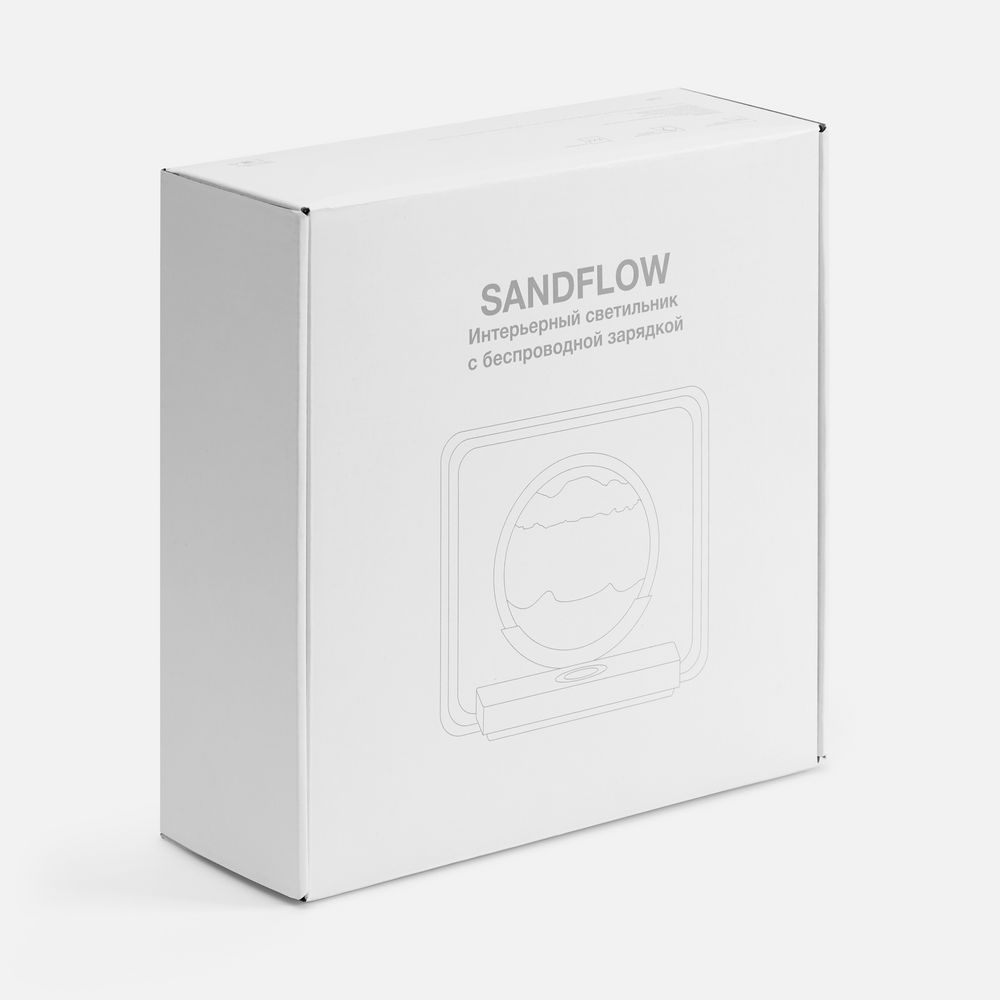 Интерьерный светильник с беспроводной зарядкой Sandflow фото на сайте Print Logo.