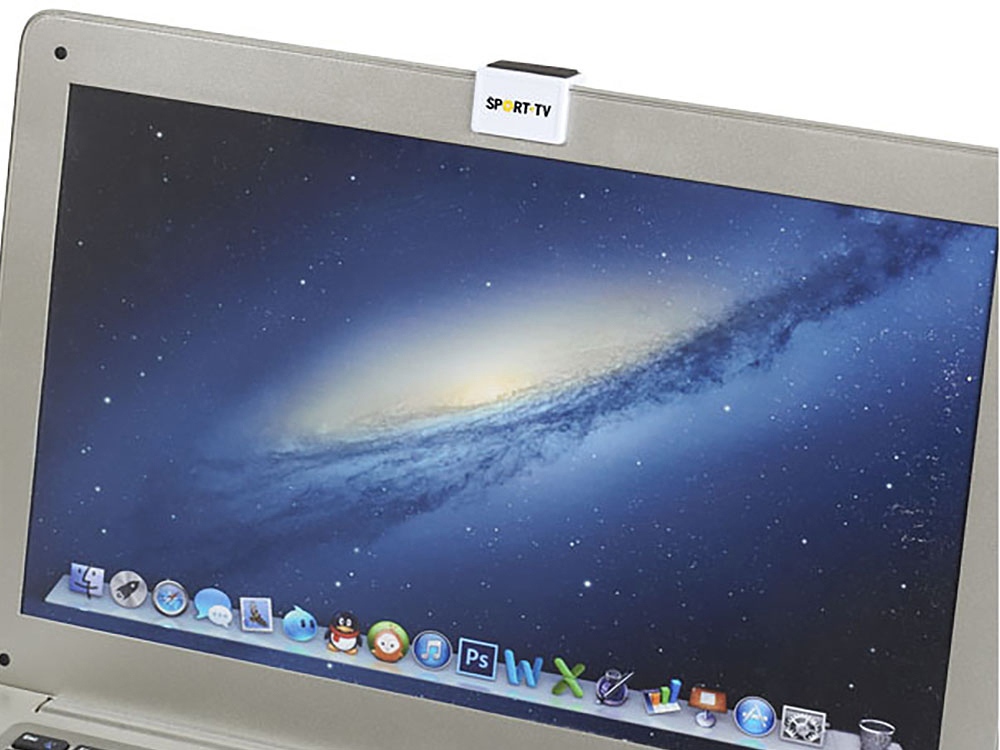 Блокировщик камеры с мягкой стороной, предназначенной для очистки монитора, белый