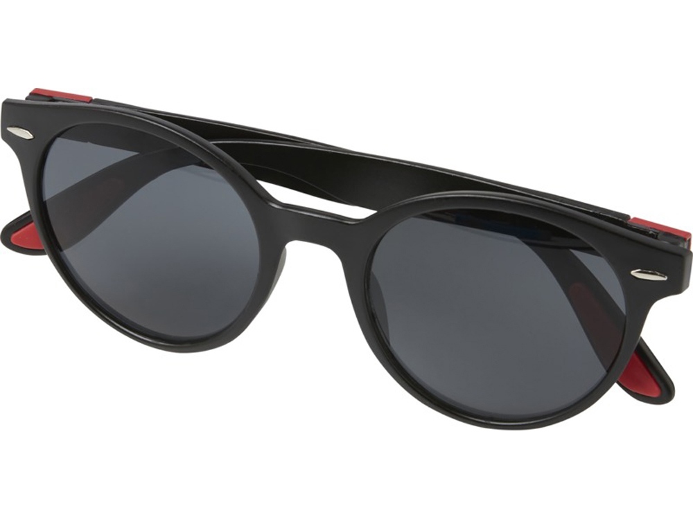 Steven модные круглые солнцезащитные очки, красный