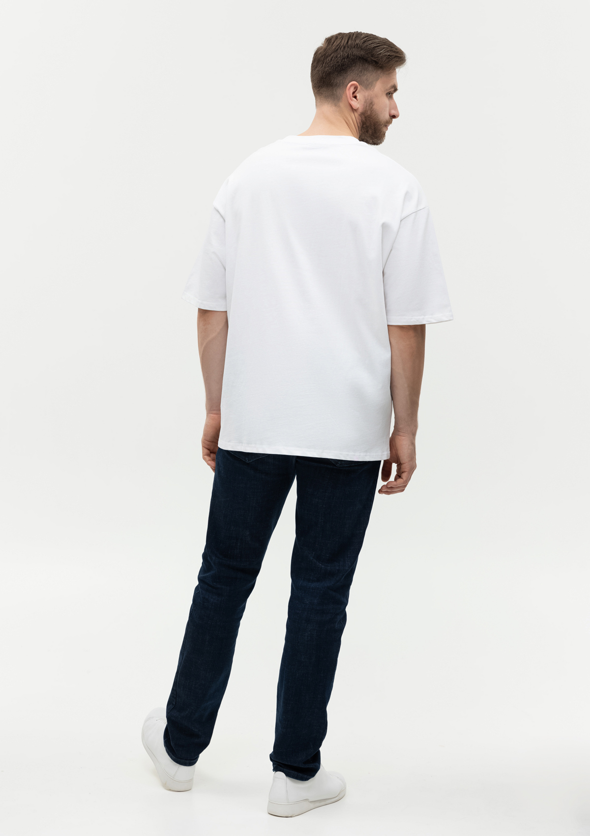 Футболка унисекс оверсайз STAN хлопок 240, 56, Белый,  (10/1)  (48/M)