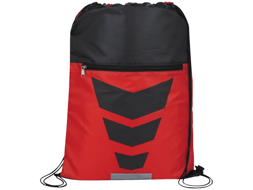 Рюкзак на шнурке Courtside, красный/черный