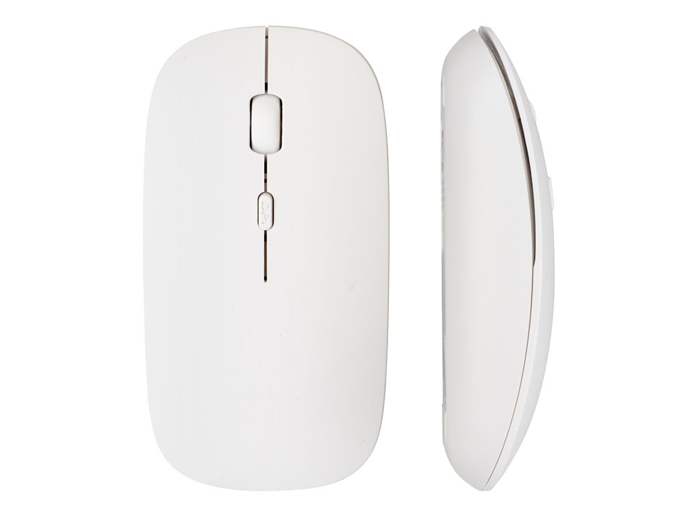 Беспроводная мышь со встроенным аккумулятором Rush, адаптер USB-A с логотипом Evolt | Print Logo