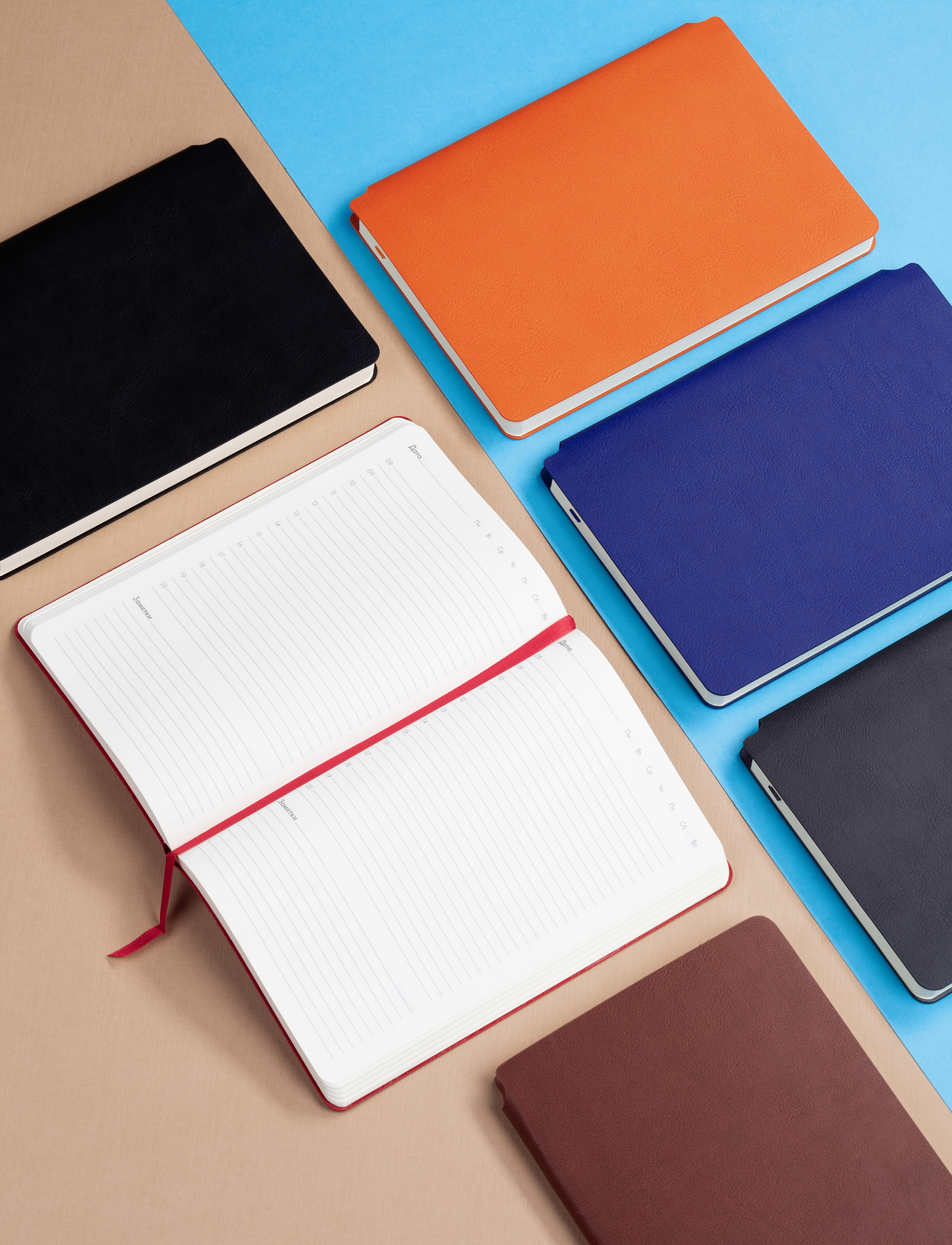 Ежедневник недатированный "Альба", формат А5, гибкая обложка, зеленый