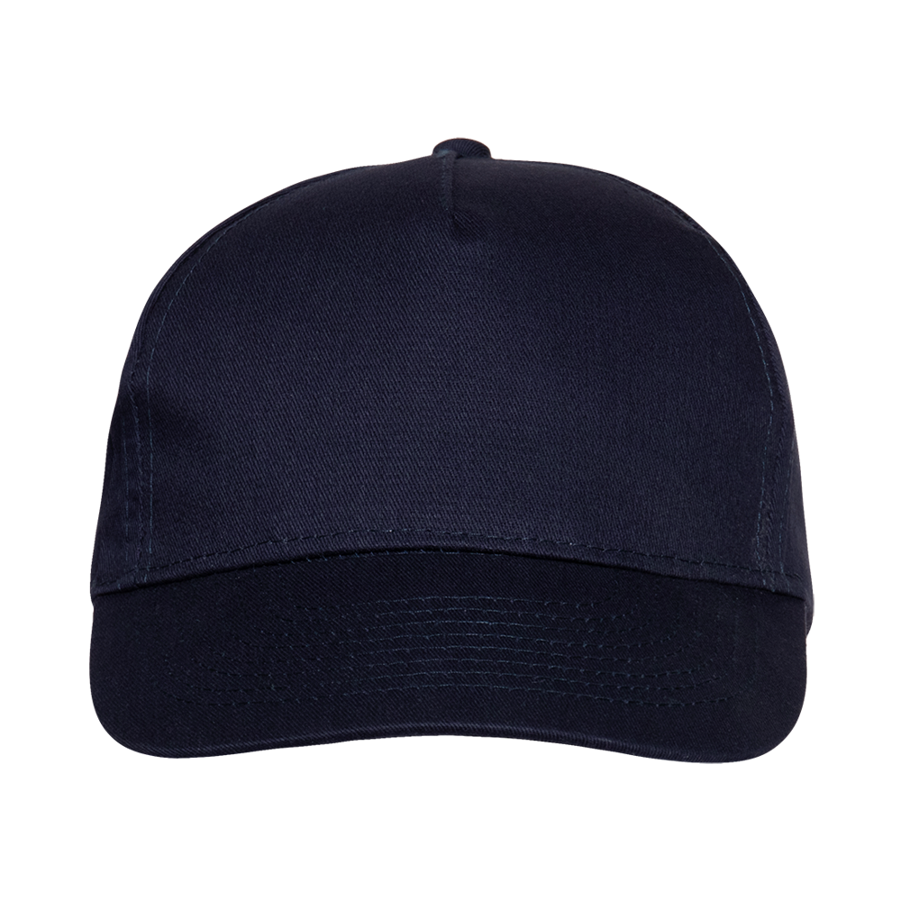 Бейсболка STAN 5 клиньев хлопок 150, 10L, Тёмно-синий,  (46)  (56-58/ONE SIZE)