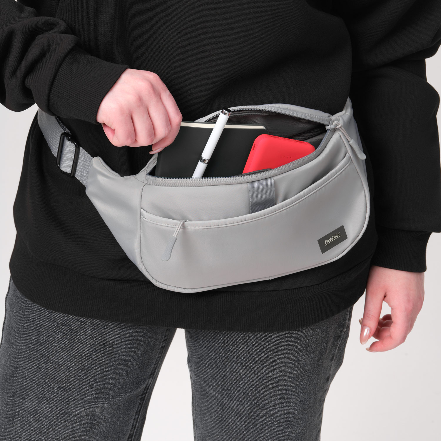 Поясная сумка Бостон (Boston), серый