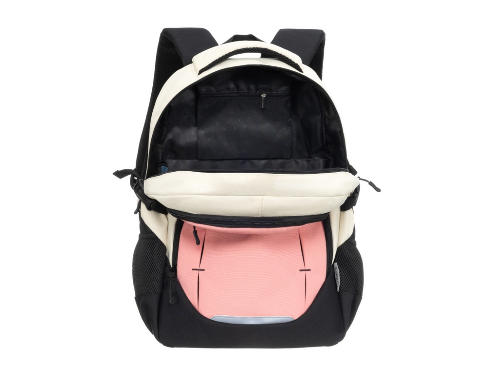 Рюкзак TORBER КЛАСС, персиковый, 46 x 32 x 18 см + Мешок для сменной обуви в подарок!