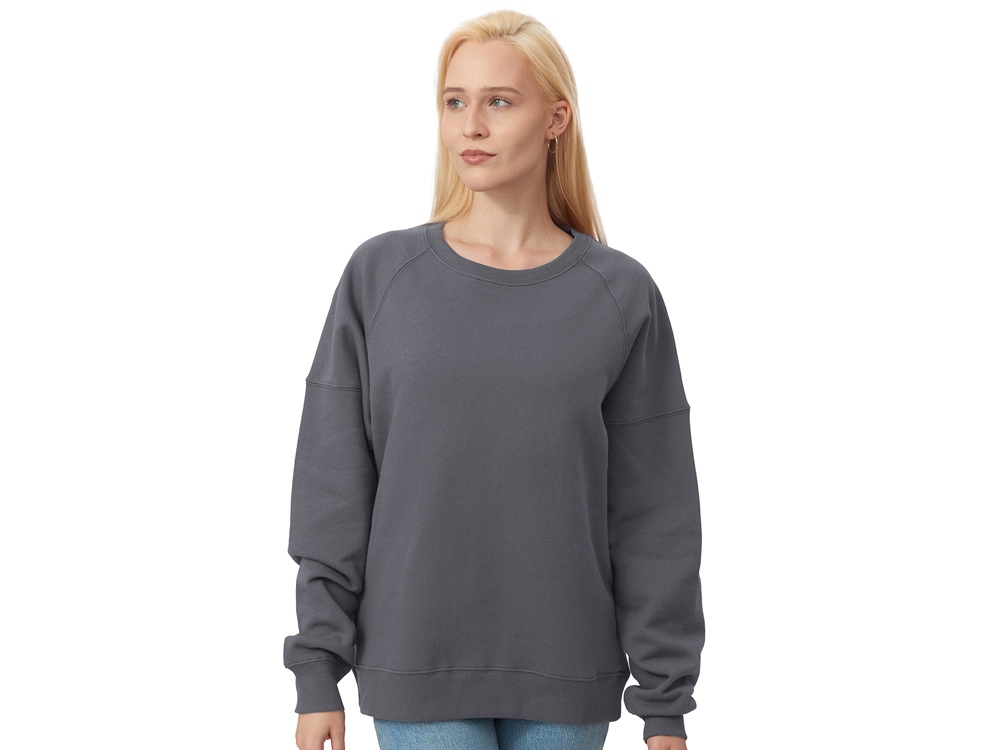 Свитшот оверсайз Paris, унисекс, темно-серый