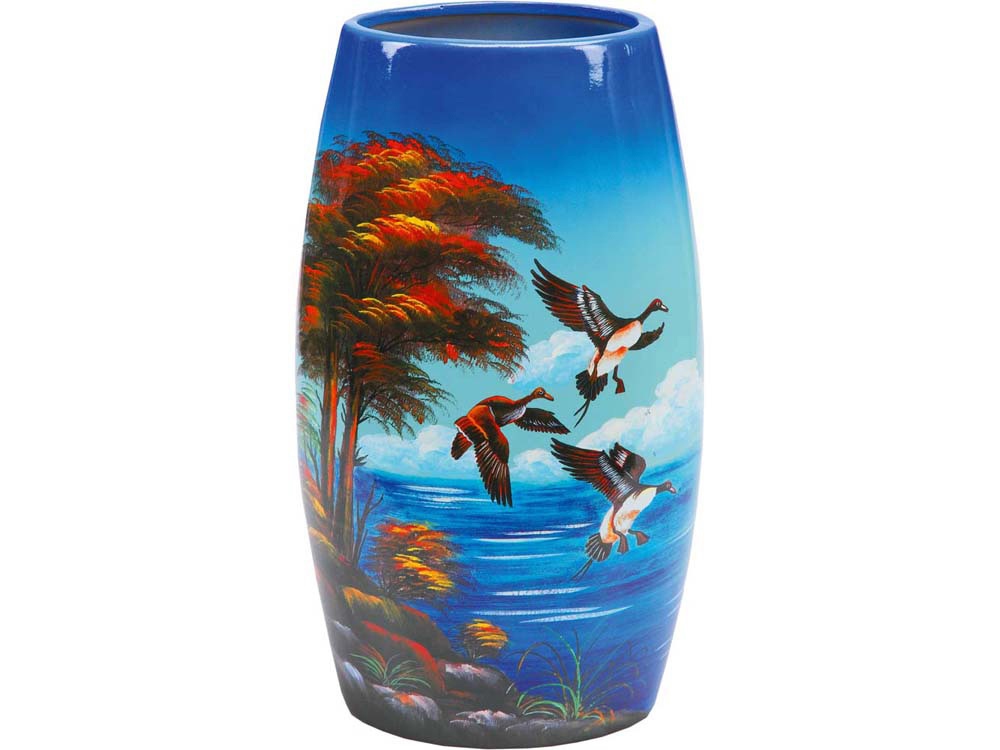 Ваза Утиная охота с логотипом  | Print Logo