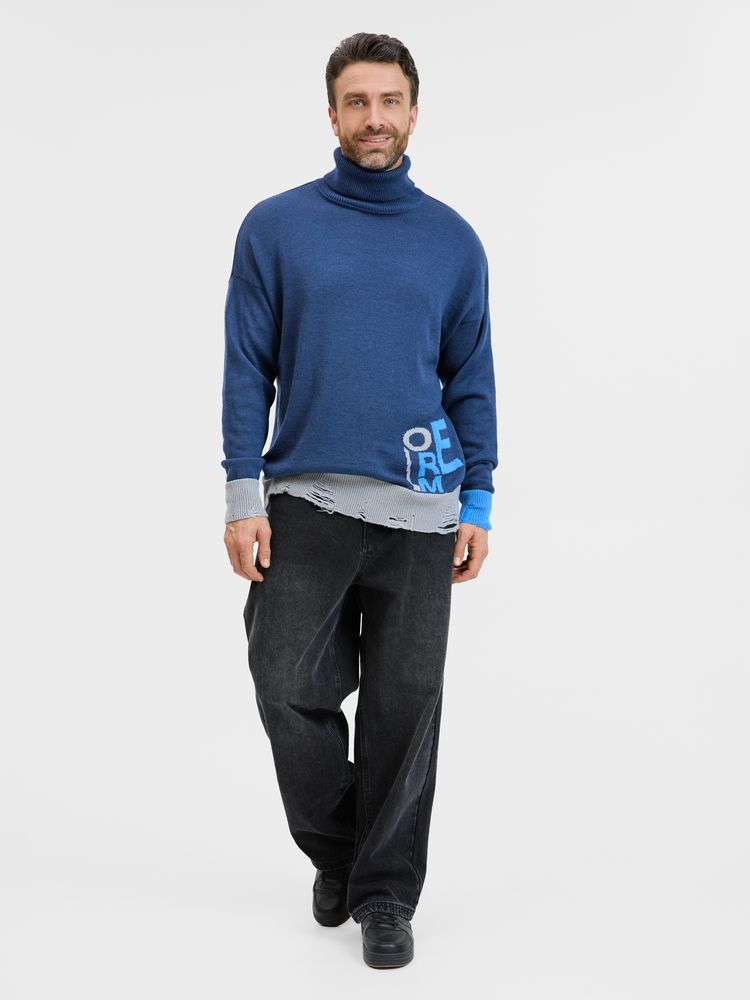 Свитер оверсайз Tricksy Net Grunge на заказ, акрил, размер S/M