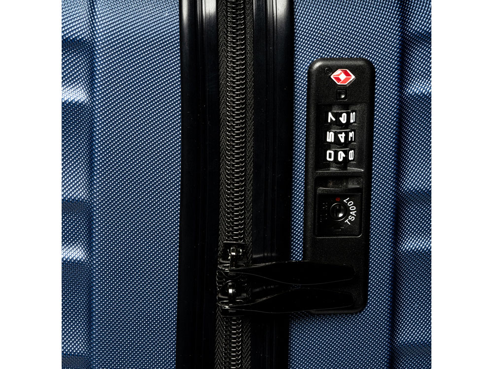 Чемодан BLEIK из прочного АБС-пластика, темно-синий