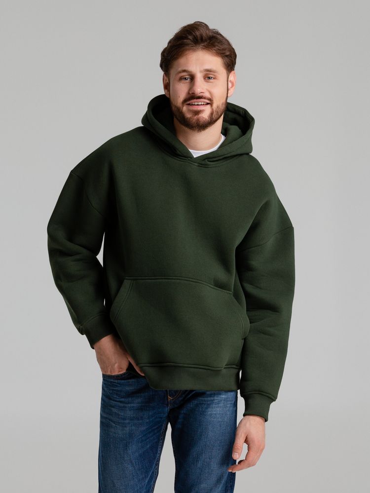 Худи Kulonga Oversize, темно-зеленый хаки, размер XL/XXL