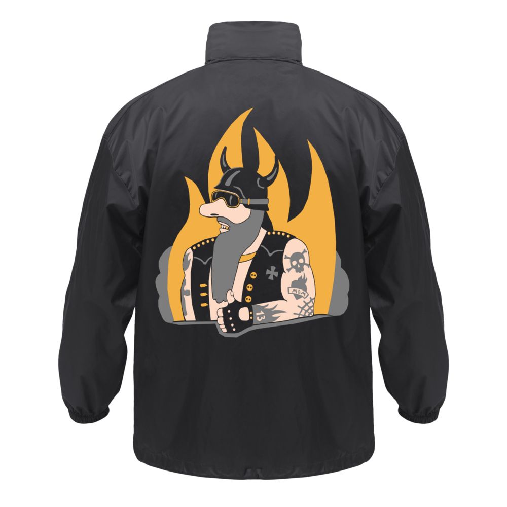 Ветровка «Живите двухколесно», ver. 2 с логотипом Соль | Print Logo