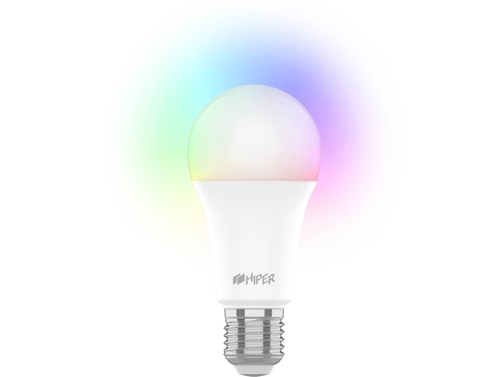 Умная LED лампочка IoT A60 RGB с логотипом HIPER | Print Logo