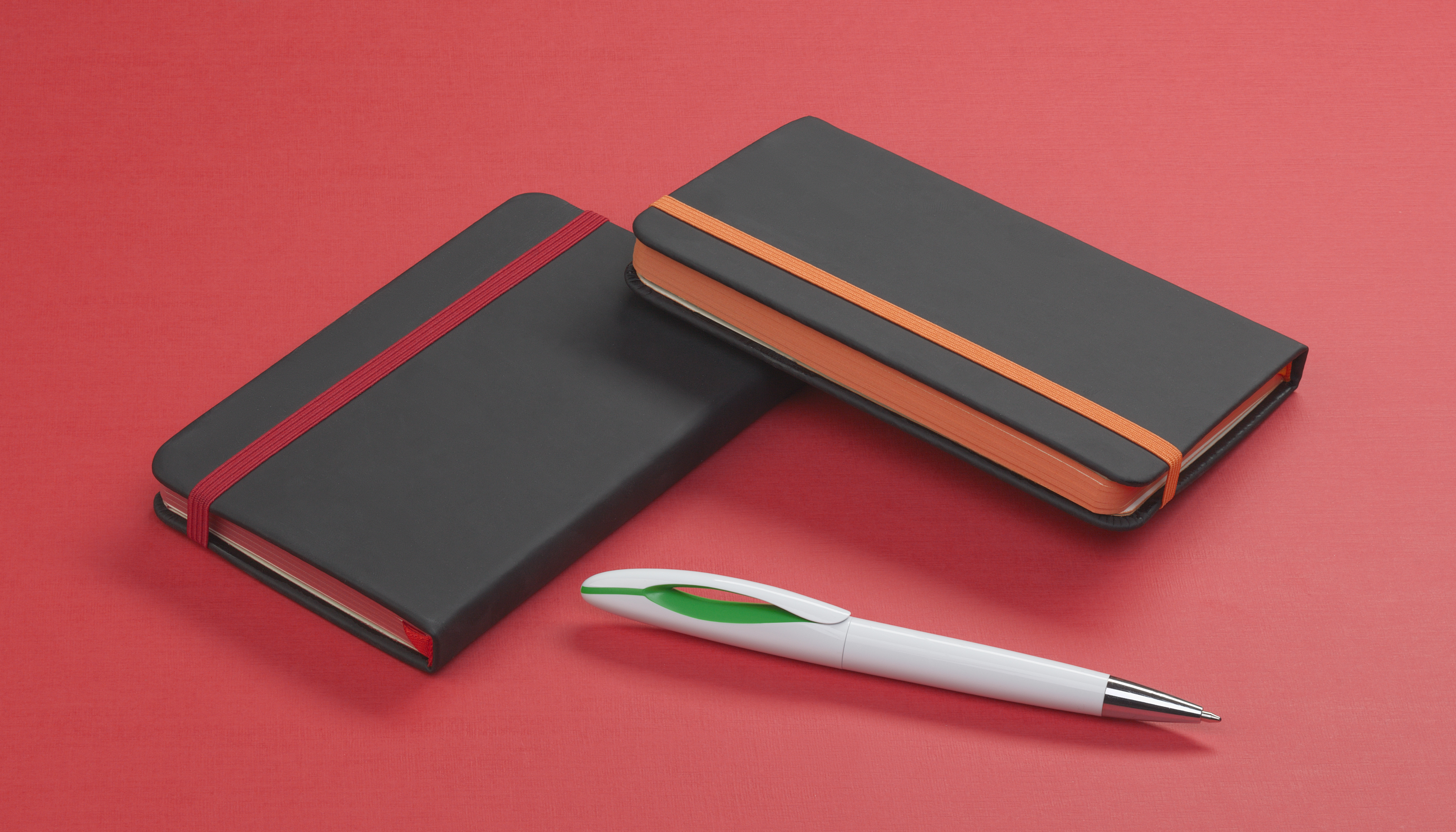 Ручка шариковая "Sophie", белый с оранжевым