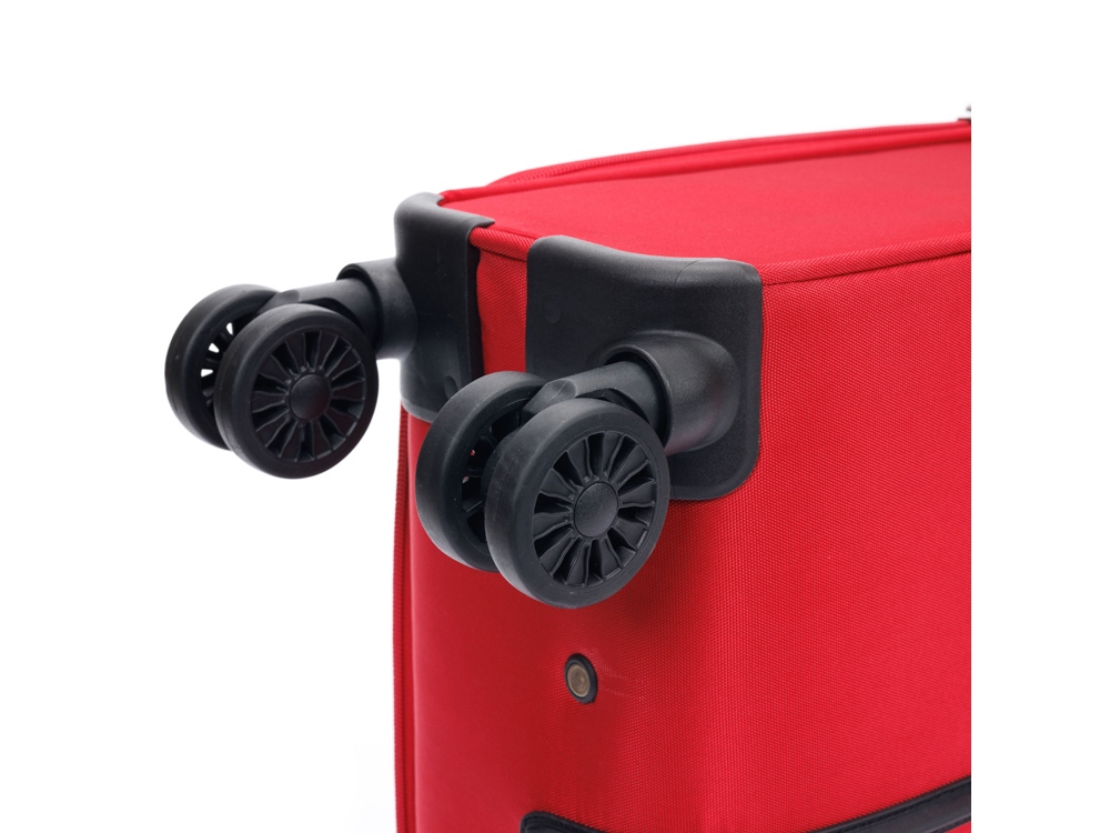 Чемодан TORBER БРОСНО, красный, нейлон 600D, 48 х 30 х 78 см, 85 л