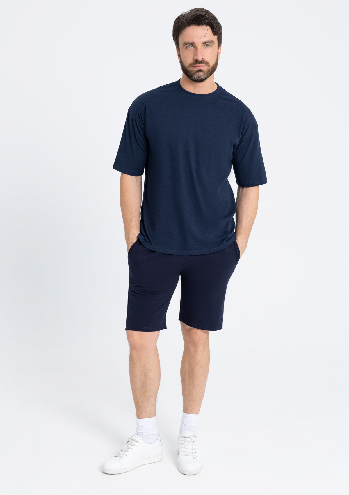 Шорты мужские STAN хлопок/полиэстер/эластан 185, 93, Тёмно-синий,  (46)  (54/XXL)