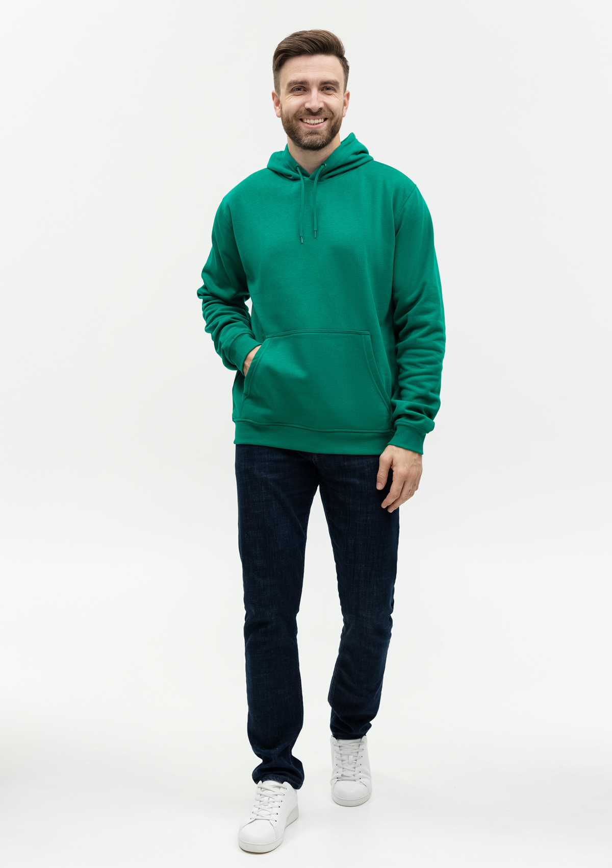 Худи унисекс STAN футер с начёсом 260, 20, Зелёный,  (30/1)  (46/S)