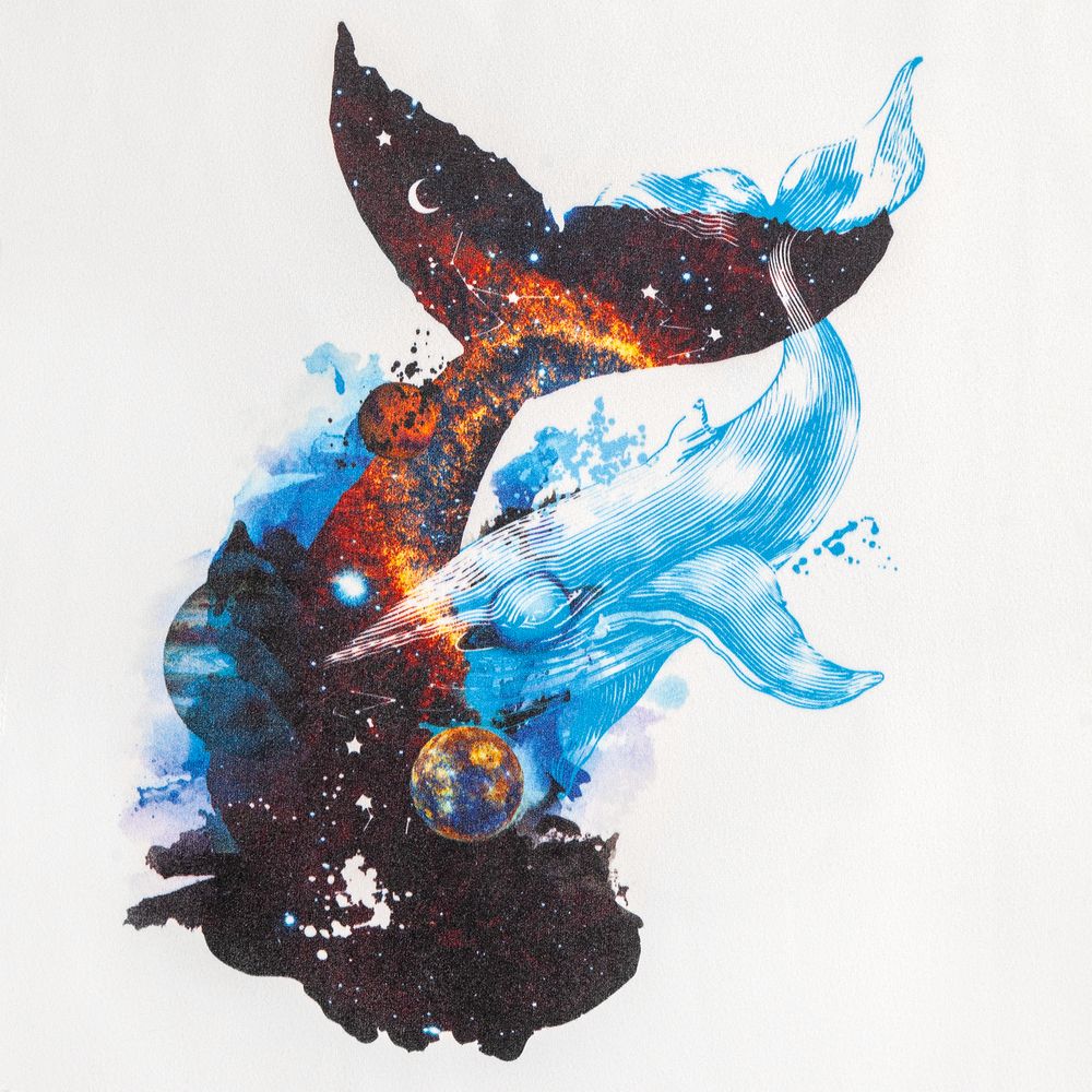 Полотенце «Гиганты Вселенной» — пример нанесения логотипа (Принтэссенция) | Print Logo