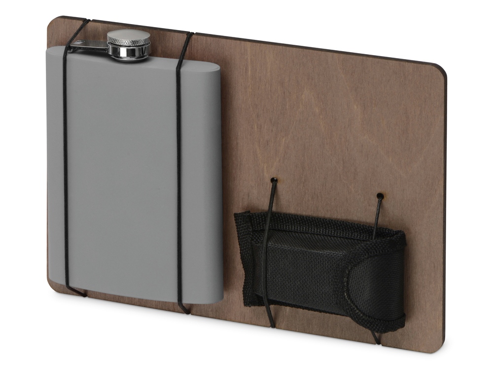 Подарочный набор с флягой и мультитулом Путешественник с логотипом  | Print Logo