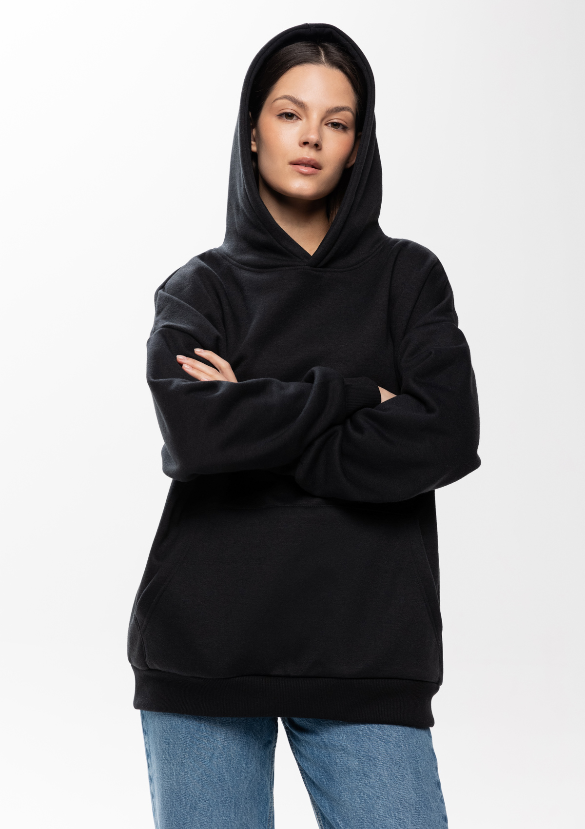 Худи унисекс STAN оверсайз интерсофт 320, 69, Чёрный,  (20)  (56/XXXL)