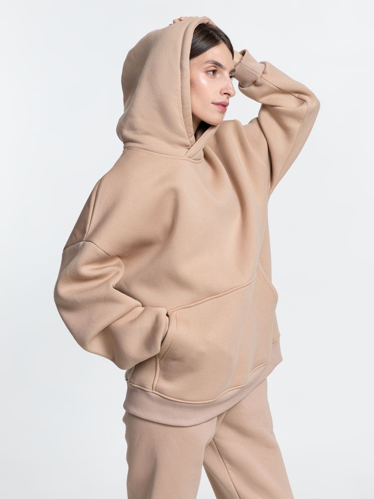 Худи Kulonga Oversize, бежевое, размер M/L