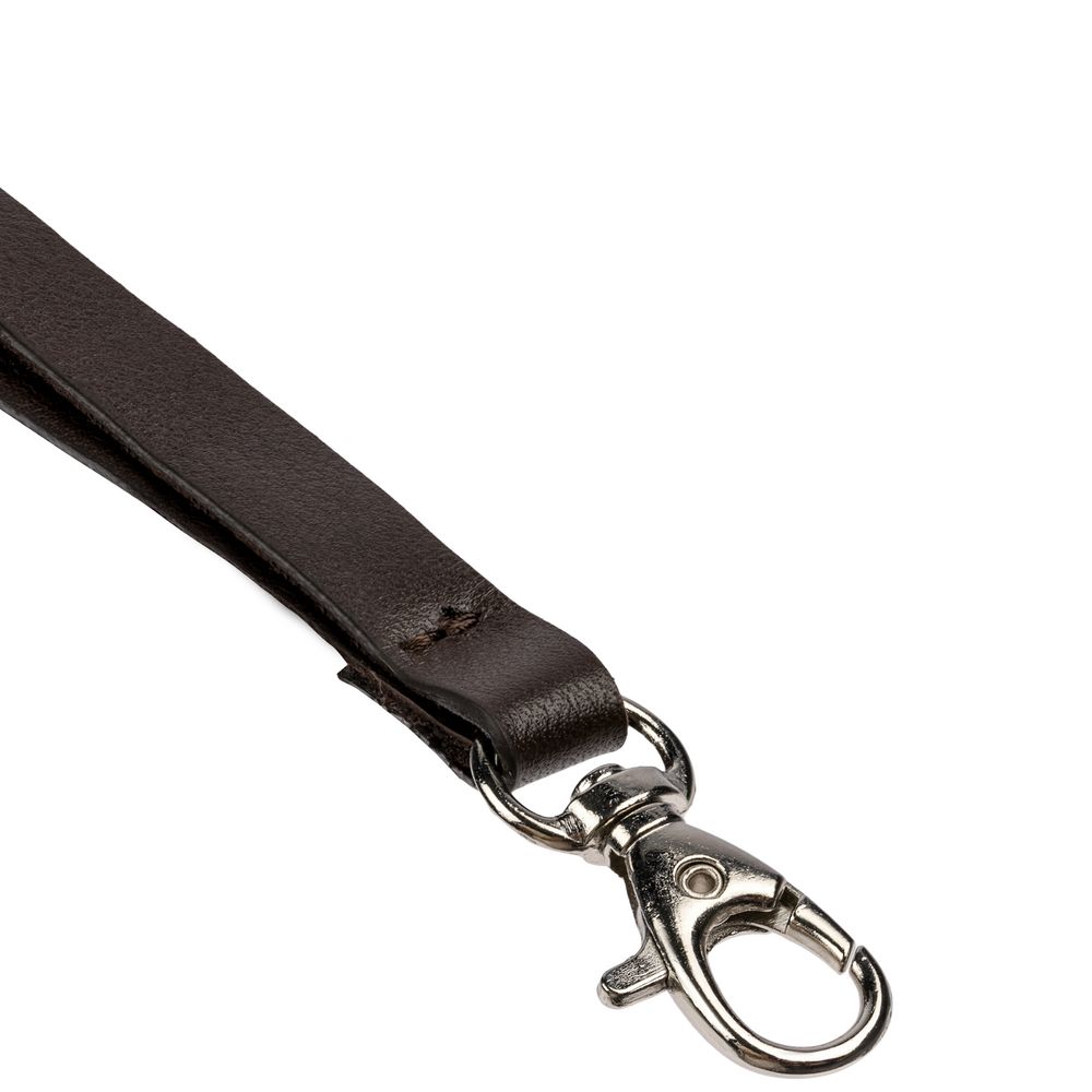 Лента для бейджа Leather Long — пример нанесения логотипа () | Print Logo