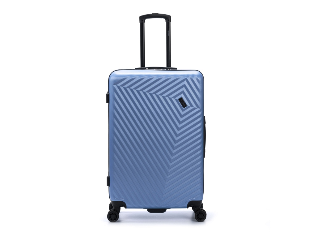 Чемодан TORBER ЛАМА, синий, ABS-пластик, 49 х 29,5 х 77 см, 92 л