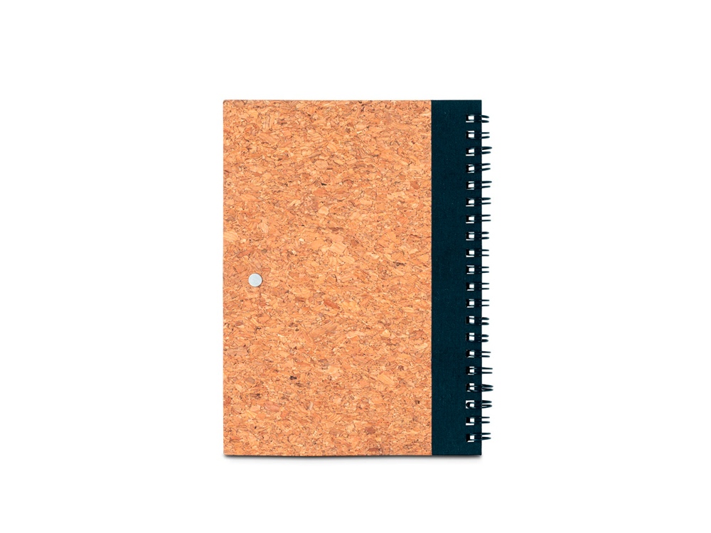 VICENTE Пробковый блокнот, черный