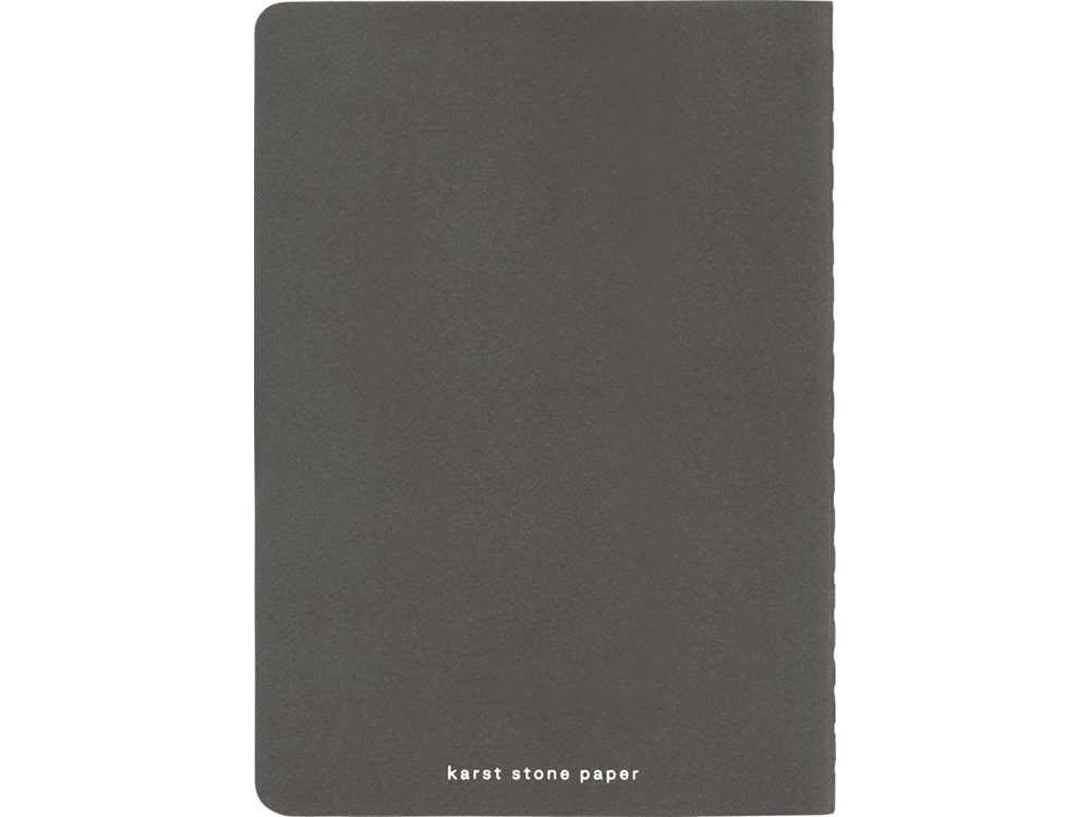 Карманная записная книжка-блокнот с мягкой обложкой Karst формата A6, листы без линования, slate gr