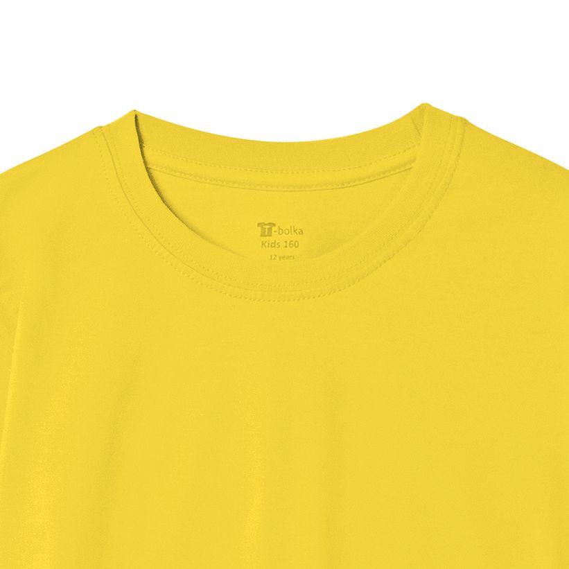 Футболка детская T-Bolka Kids, желтая, 10 лет