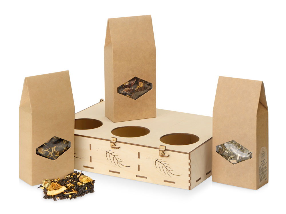 Подарочный набор Чайный лист с логотипом Eat&Bite | Print Logo