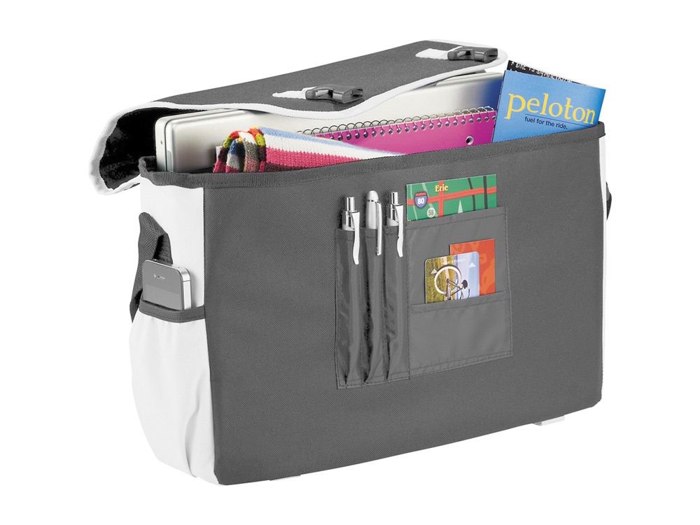 Сумка Punch для ноутбука 15,6, серый/белый