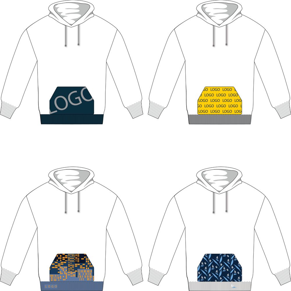 Вязаный карман-кенгуру на заказ Paosy с логотипом  | Print Logo