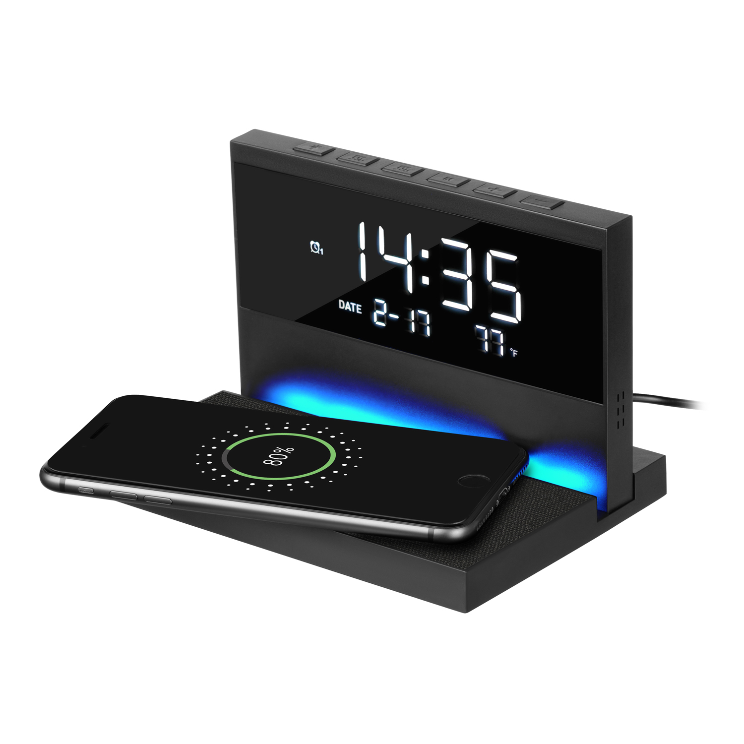 Зарядная станция с часами 15W Глори (Glory) фото на сайте Print Logo.