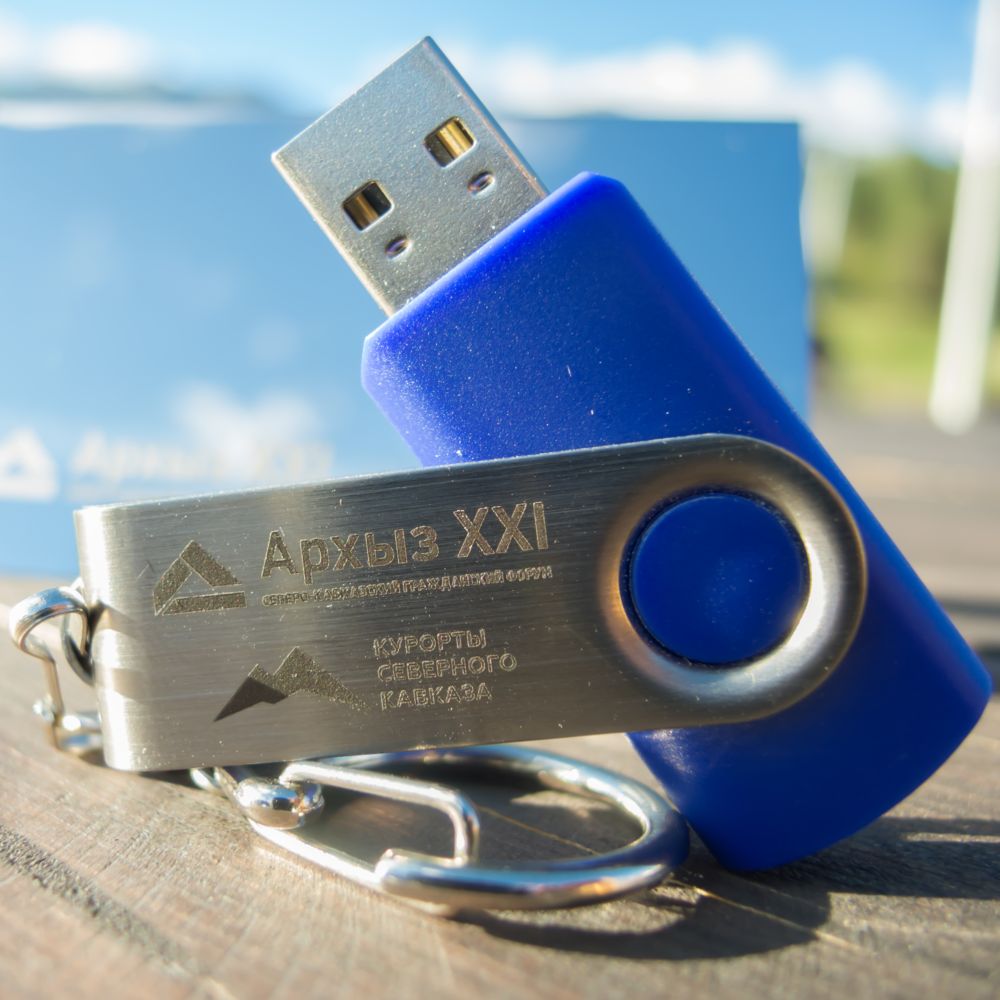 Флешка Twist, красная