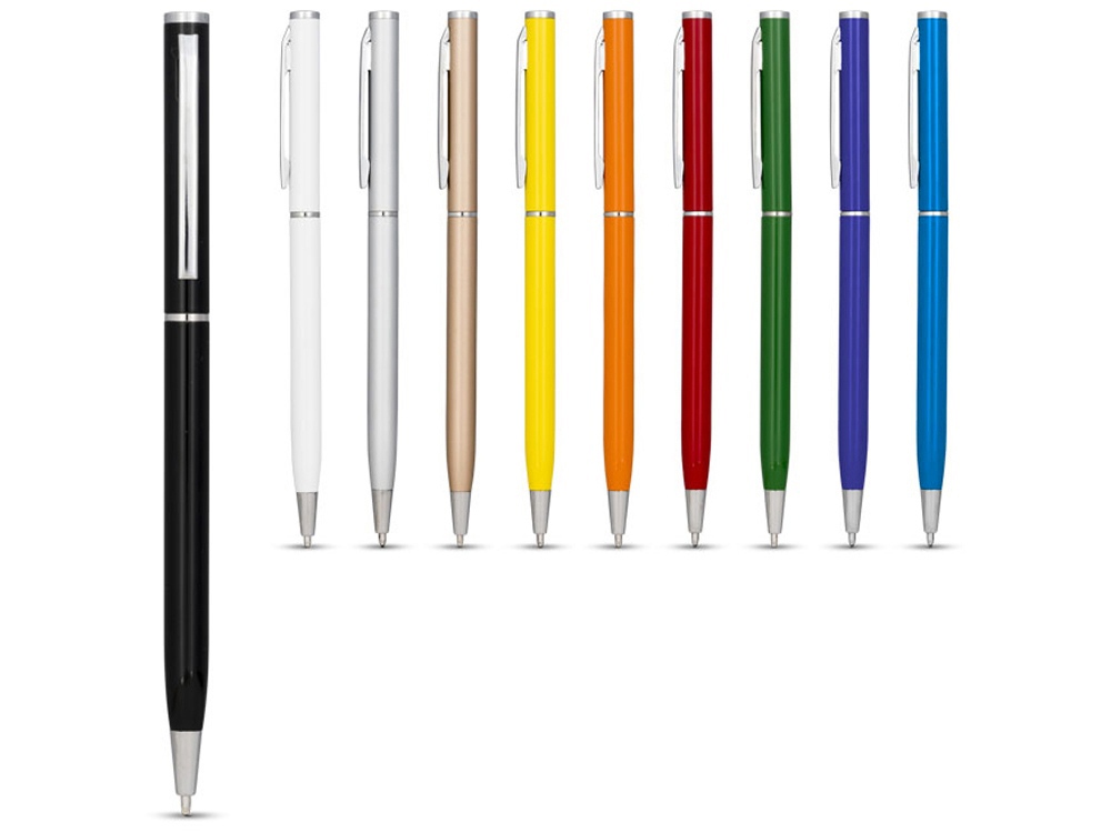 Ручка металлическая шариковая Slim, синий