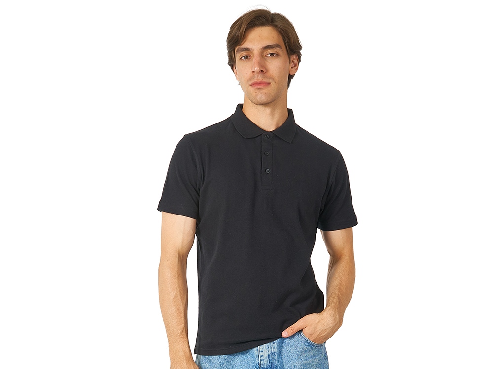 Рубашка поло Chicago мужская с логотипом US Basic | Print Logo