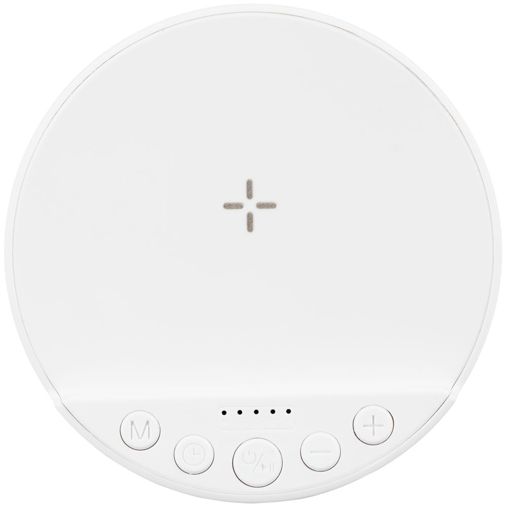 Bluetooth-колонка с беспроводной зарядкой relaxTime фото на сайте Print Logo.