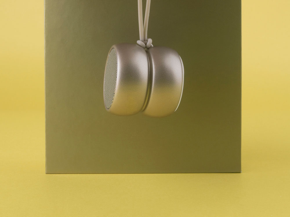 Портативные парные колонки TWS YoYo Stereo, золотистый