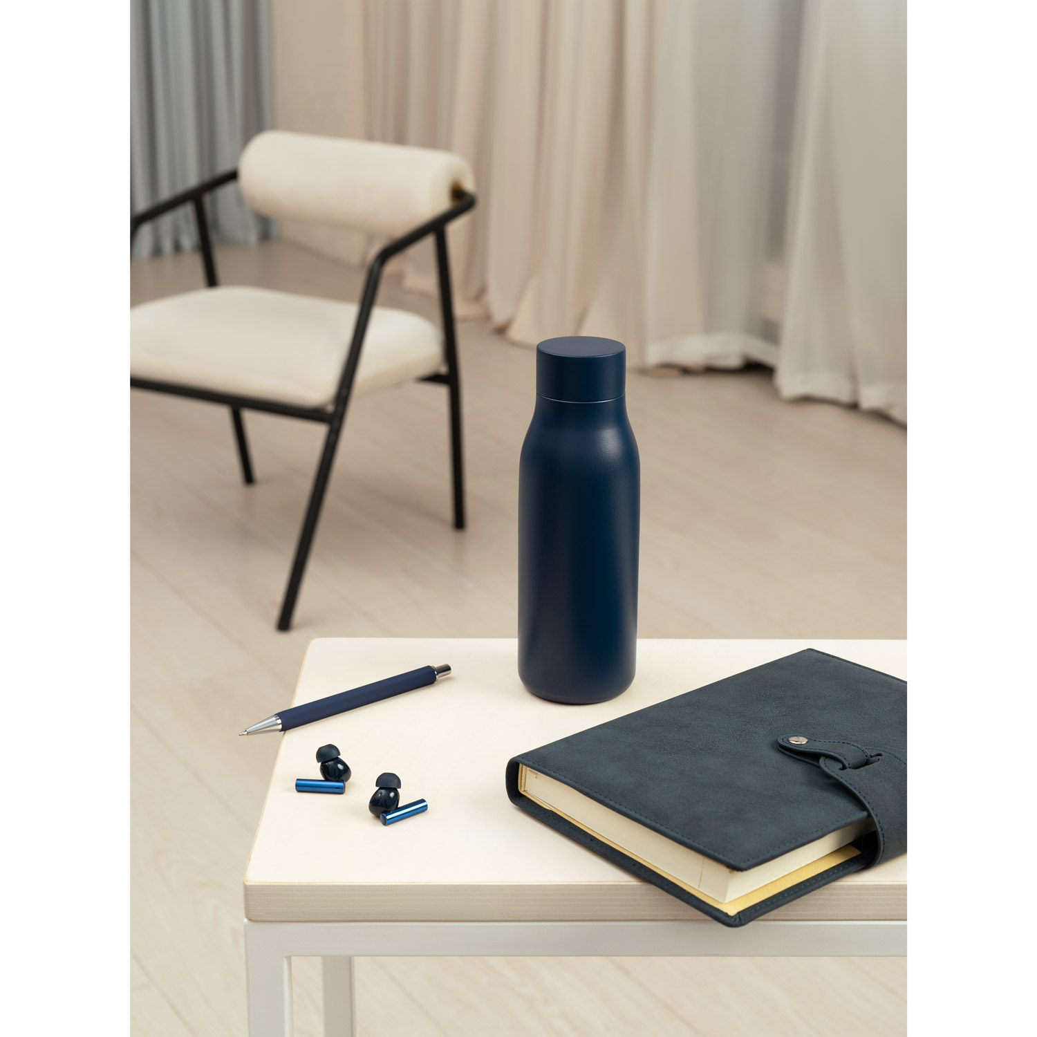 Ежедневник-портфолио Пассаж (Passage NEO) недатированный в подарочной коробке, синий